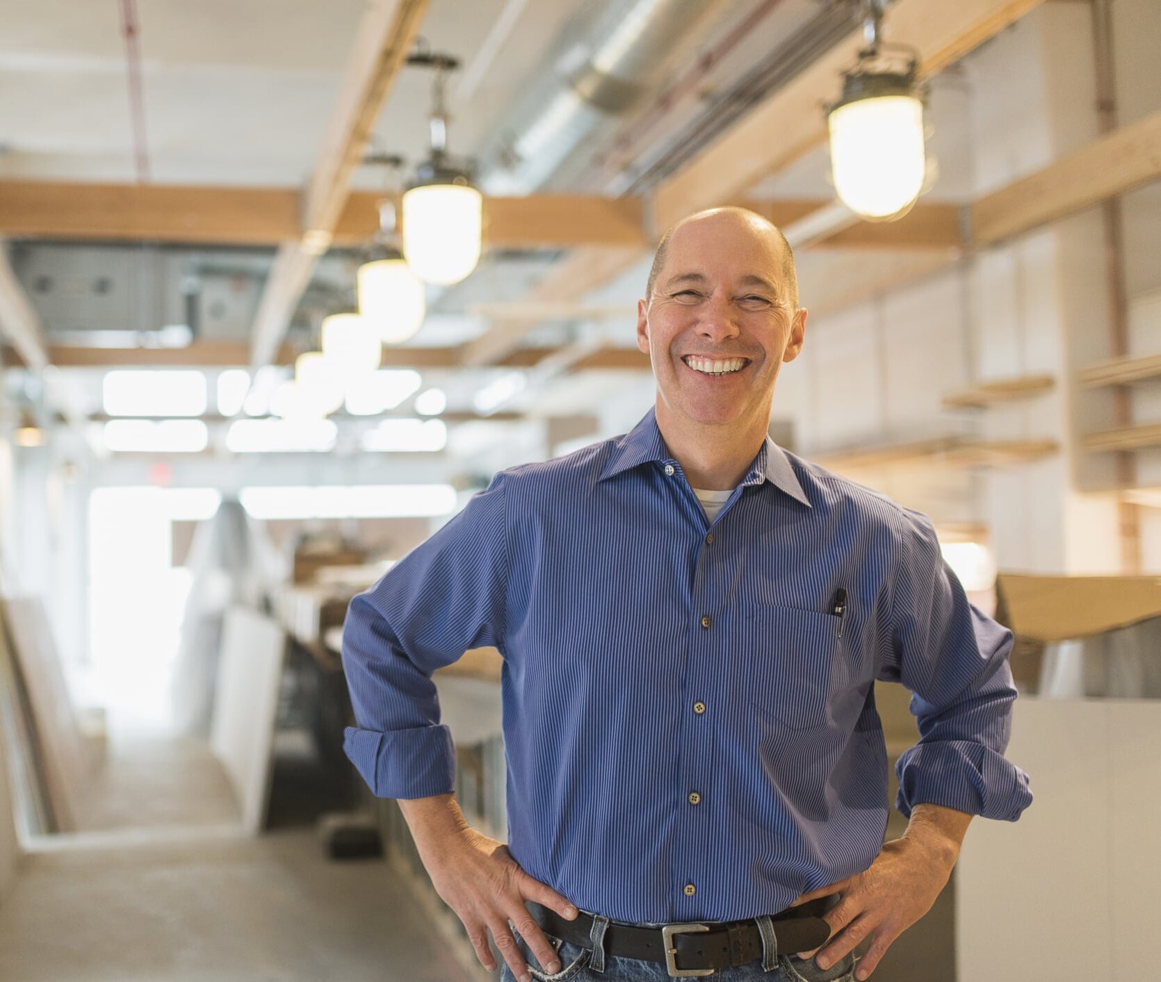 Portrait of smiling business owner